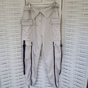 Jordan Nike Stylish Gray Utility Cargo Womens Pants Size M